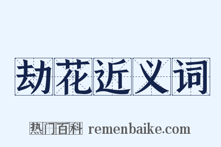 劫花近义词是什么意思的图片